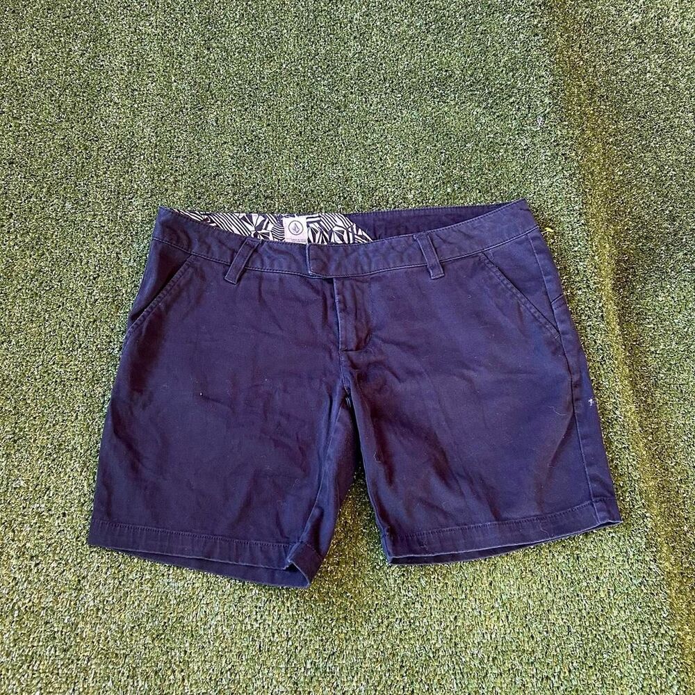Volcom Women's Navy and Blue Shorts